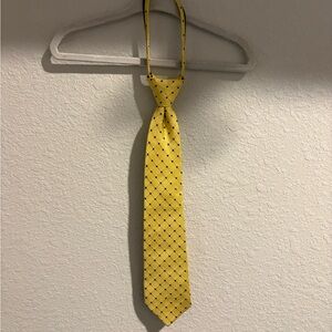 Class Club Yellow and Black Patterned Kids Tie